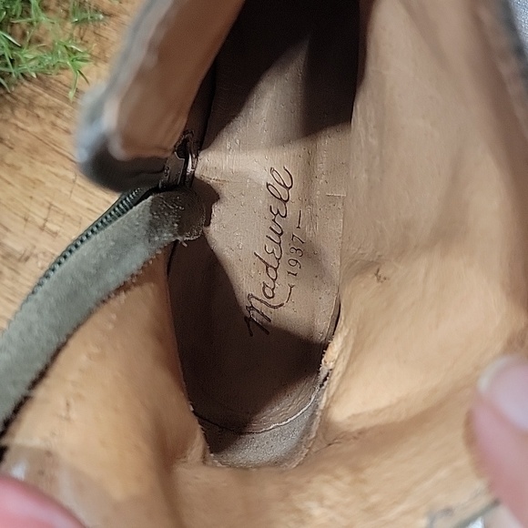 Madewell Khaki Suede Ankle Booties - Picture 9 of 12